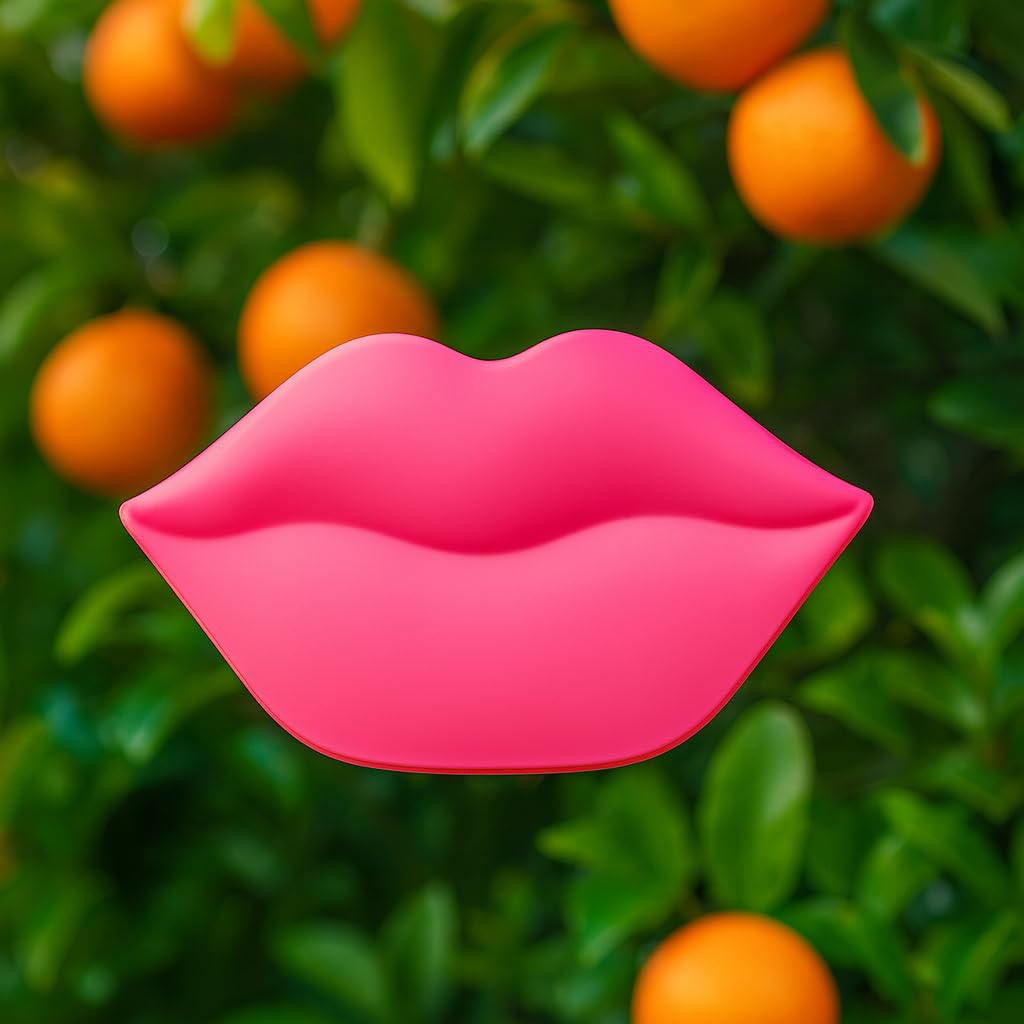 2 in 1 Lip Care Kit with Sweet Orange Lip Scrub and Sleeping Mask for Dry Chapped Lips, Deep Nourishing Moisturizing Treatment