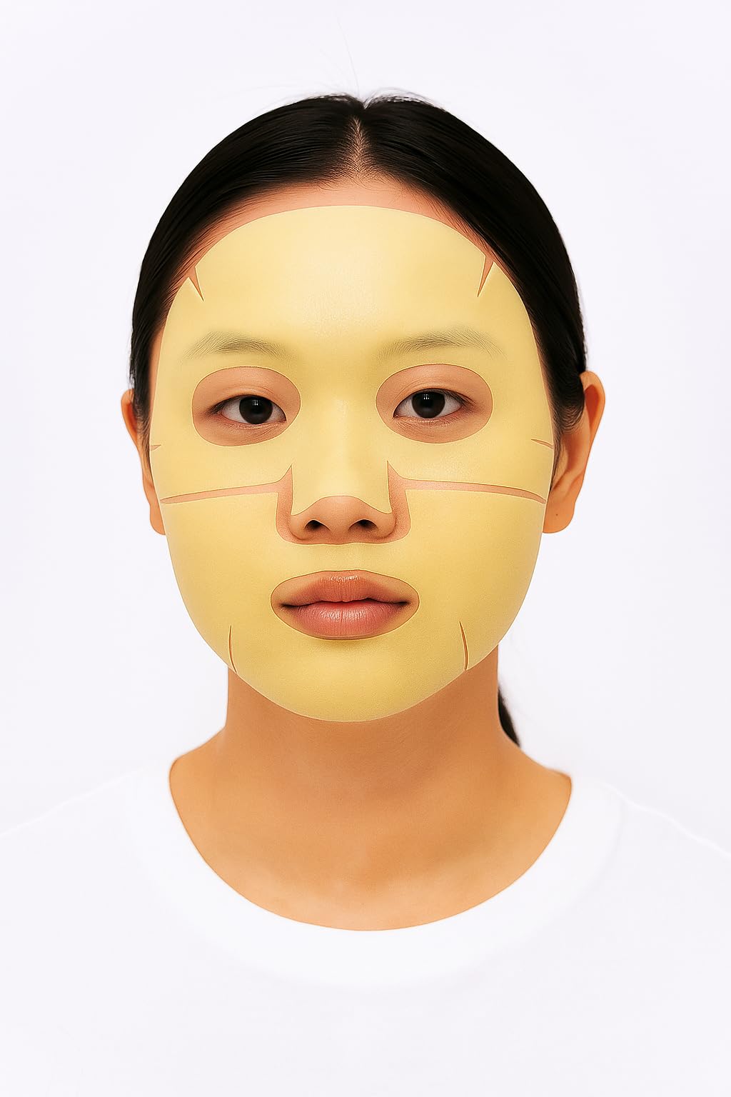 ZHIYEON Bio-Collagen Real Deep Mask, 24g, With Vitamin C and Hyaluronate, Brightening and Firming Face Sheet Mask, 60 Minutes Treatment, Pack of 5