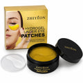 ZHIYEON Gold Hydrogel Under Eye Patches, 60 Count Eye Gel Pads with Collagen & Hyaluronic Acid for Puffy-Looking Eyes, Dark Circles, Fine Lines & Daily Eye Care for Women and Men