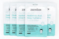 ZHIYEON Aloe Hyaluronic Acid Deep Hydrating Facial Mask, 30ml Sheet Mask with Aloe Vera, Peppermint, Centella Asiatica Extract for Moisturizing, Refreshing, Soothing Dry Skin, Pack of 5