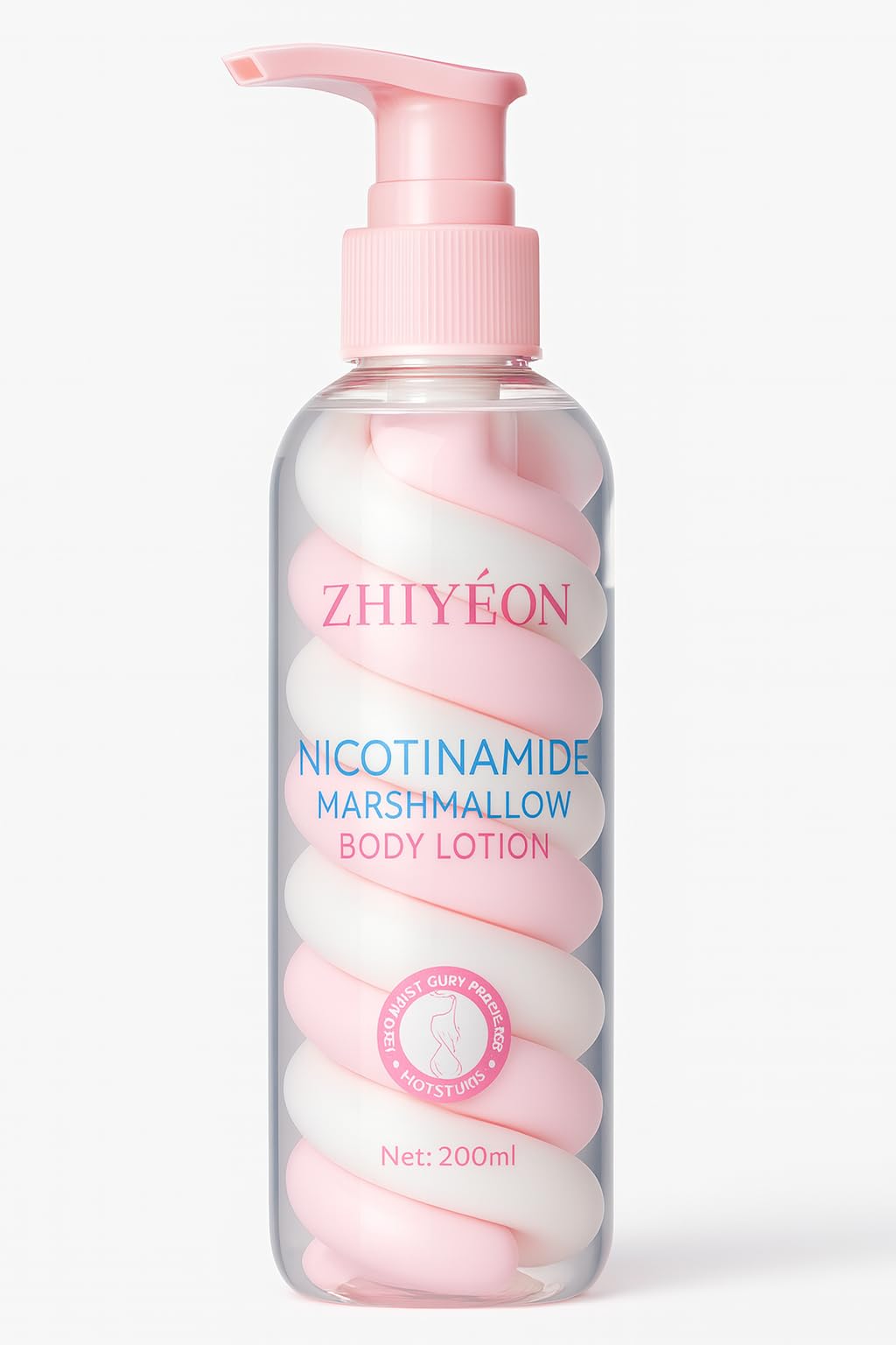 ZHIYÉON Avocado Maeshmallow Body Lotion with Hyaluronate, Green and White, 200ml