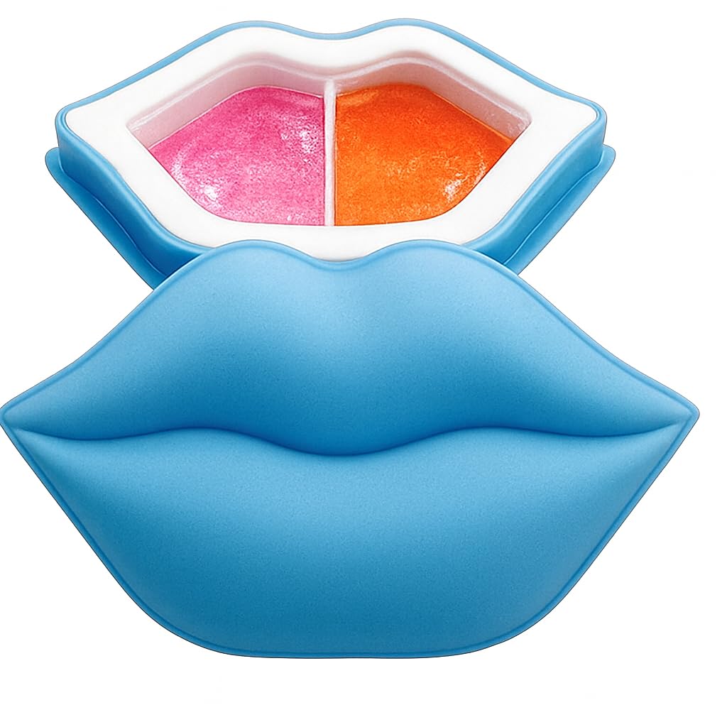 2 in 1 Lip Care Kit with Rose Lip Scrub and Sleeping Mask, Deep Nourishing and Moisturizing for Dry Chapped Lips, Natural Formula with Rose extract