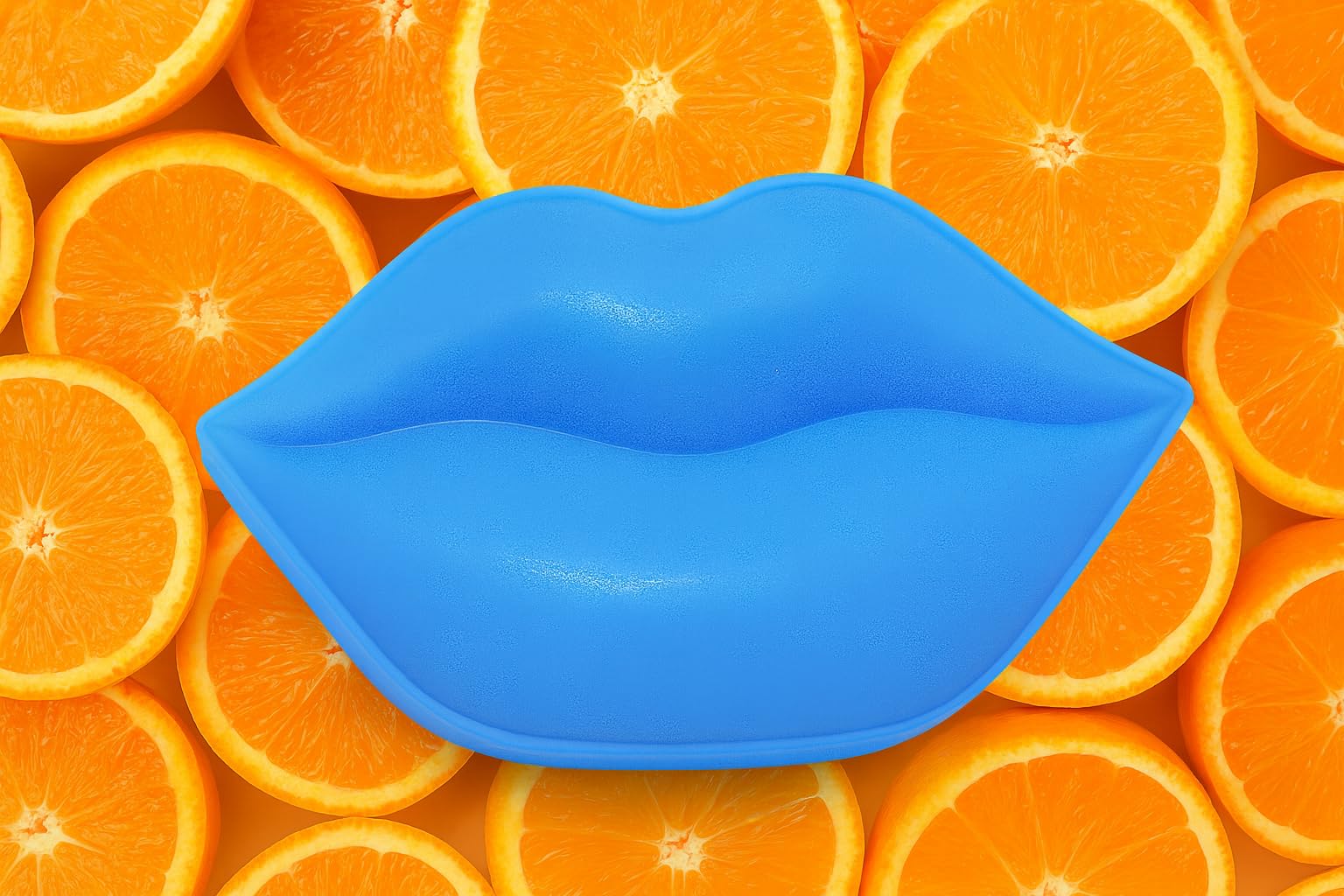 2 in 1 Lip Care Kit with Sweet Orange Lip Scrub and Sleeping Mask for Dry Chapped Lips, Deep Nourishing Moisturizing Treatment