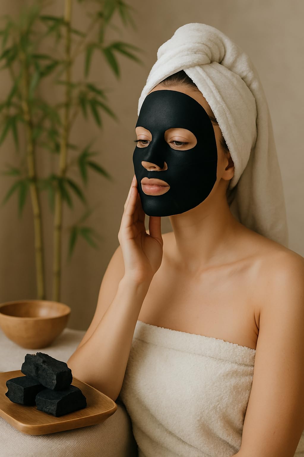 ZHIYEON Bamboo Charcoal Deep Cleansing Facial Mask, Black Head Removal, 30ml, With Green Tea Extract, 15-20 Minutes Treatment, Pack of 5