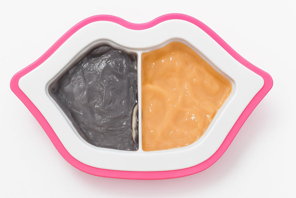 2 in 1 Lip Care Kit, Coffe lip scrub and lip sleeping mask for dry and chapped lips